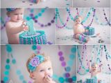 Cake Smash Ideas for 1st Birthday Girl Purple and Teal 1st Birthday Cake Smash Girly Birthday