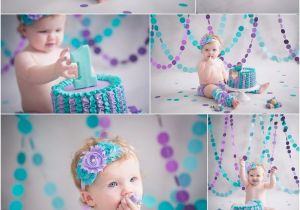 Cake Smash Ideas for 1st Birthday Girl Purple and Teal 1st Birthday Cake Smash Girly Birthday