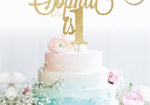 Cake toppers 1st Birthday Girl First Birthday Cake topper Any Age Oh so Glitter