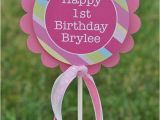 Cake toppers 1st Birthday Girl Girl 39 S 1st Birthday Cake topper Personalized Girls