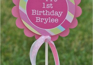 Cake toppers 1st Birthday Girl Girl 39 S 1st Birthday Cake topper Personalized Girls