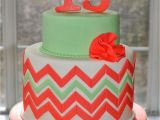 Cakes for 13th Birthday Girl Hope 39 S Sweet Cakes Chevron Cake Hope 39 S Sweet Cakes