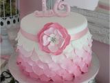 Cakes for 16 Birthday Girl Sweet 16 Cakes Pinterest Ombre Birthday Cakes and Sweet