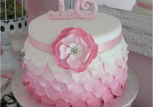 Cakes for 16 Birthday Girl Sweet 16 Cakes Pinterest Ombre Birthday Cakes and Sweet