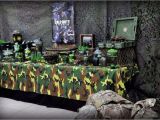 Call Of Duty Birthday Decorations Call Of Duty Military Birthday Party Ideas Photo 4 Of 11