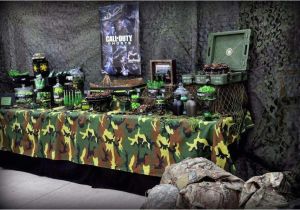 Call Of Duty Birthday Decorations Call Of Duty Military Birthday Party Ideas Photo 4 Of 11