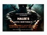 Call Of Duty Birthday Invitation Cards Call Of Duty Black Ops Personalized Birthday Party Invitations