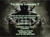 Call Of Duty Birthday Invitation Cards Call Of Duty Ghosts Birthday Invitations Party