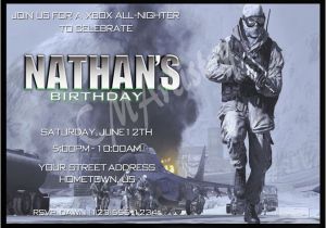Call Of Duty Birthday Invitation Cards Free Printable Call Of Duty Birthday Invitations Party