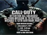 Call Of Duty Birthday Invitation Cards Modern Warfare 13 Year Old Boy Birthday Party Ideas