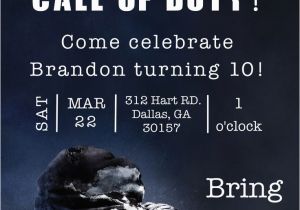 Call Of Duty Birthday Invitation Cards the Invitation Was Created for A Call Of Duty Birthday