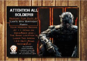 Call Of Duty Birthday Invitation Cards Unavailable Listing On Etsy
