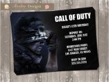 Call Of Duty Birthday Invitations Call Of Duty Birthday Invitation Digital File by
