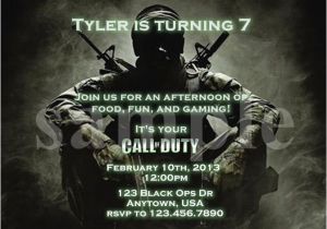 Call Of Duty Birthday Invitations Call Of Duty Ghosts Birthday Invitations Party