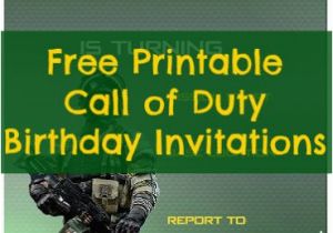 Call Of Duty Birthday Invitations Free Printable Call Of Duty Birthday Invitations
