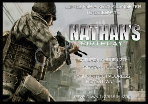 Call Of Duty Birthday Invitations Personalized Photo Invitations Cmartistry Call Of Duty