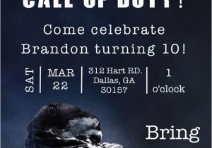 Call Of Duty Birthday Invitations the Invitation Was Done A Call Of Duty Birthday Party