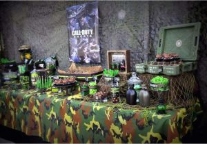 Call Of Duty Birthday Party Decorations Call Of Duty Military Birthday Party Ideas Photo 2 Of 11