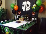 Call Of Duty Birthday Party Decorations Homemade Call Of Duty Ghosts Birthday Decorations Call