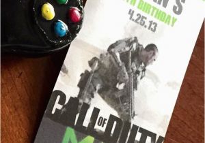 Call Of Duty Birthday Party Invitations Call Of Duty Xbox theme Birthday Party Invitations