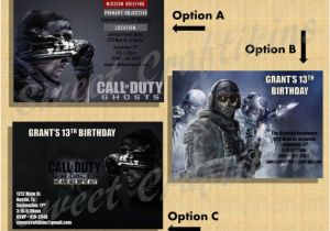 Call Of Duty Birthday Party Invitations Diy Printable Custom Birthday Party Invitation Call Of