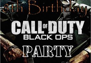Call Of Duty Black Ops Birthday Invitations Call Of Duty Birthday Invitation for Mason Birthday