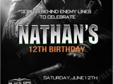 Call Of Duty Black Ops Birthday Invitations Call Of Duty Ghost Birthday Party Invitations Free Party