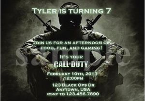 Call Of Duty Black Ops Birthday Invitations Etsy Your Place to Buy and Sell All Things Handmade