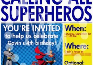 Calling All Superheroes Birthday Invitation 17 Best Images About Superhero Birthday Parties On