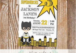 Calling All Superheroes Birthday Invitation Calling All Superheroes Batman Birthday Party Invitation