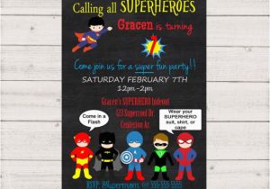Calling All Superheroes Birthday Invitation Calling All Superheroes Birthday Invitation Printable Inv001