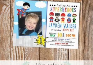 Calling All Superheroes Birthday Invitation Calling All Superheroes Birthday Party Invitation with