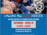 Calling All Superheroes Birthday Invitation Calling All Superheros Birthday Invitation Digital File Lego