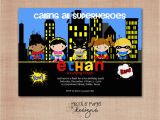 Calling All Superheroes Birthday Invitation Superhero Birthday Invitation Print Your Own 5×7 Digital