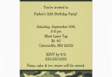 Camo Birthday Card Template Camo Army Green Birthday Party Invitation 5 Quot X 7