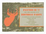 Camo Birthday Card Template Camo orange Deer Head Birthday Party Invite Zazzle