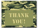 Camo Birthday Card Template Camouflage Thank You Printable Card and Envelope Set