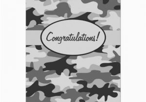 Camo Birthday Card Template Grey Black Camo Camouflage Congratulations Custom Card