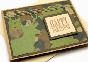 Camo Birthday Cards Deer Birthday Card Camouflage Birthday Card Cards for