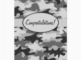 Camo Birthday Cards Grey Black Camo Camouflage Congratulations Custom Card