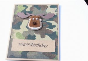 Camo Birthday Cards Hunting Birthday Card Camouflage