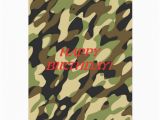 Camo Birthday Cards Military Camouflage Birthday Card Zazzle