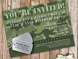 Camo Birthday Invites Camo Birthday Invitation Diy Printable Invitation Army