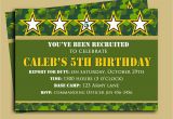 Camo Birthday Invites Camouflage Birthday Invitation Printable or Printed with Free