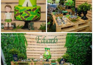 Camo Birthday Party Decorations Kara 39 S Party Ideas Camouflage Camping Birthday Party