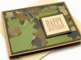 Camouflage Birthday Cards Deer Birthday Card Camouflage Birthday Card Cards for