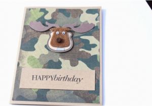 Camouflage Birthday Cards Hunting Birthday Card Camouflage