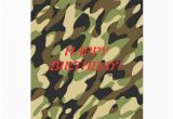 Camouflage Birthday Cards Military Camouflage Birthday Card Zazzle