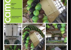 Camouflage Birthday Decorations Camouflage Birthday Balloons Sweet Art Designs