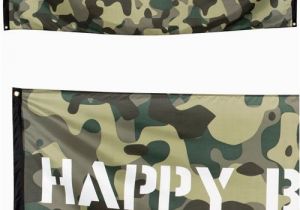 Camouflage Happy Birthday Banner Camouflage 39 Happy Birthday 39 Fabric Banner 2 2m Party Packs